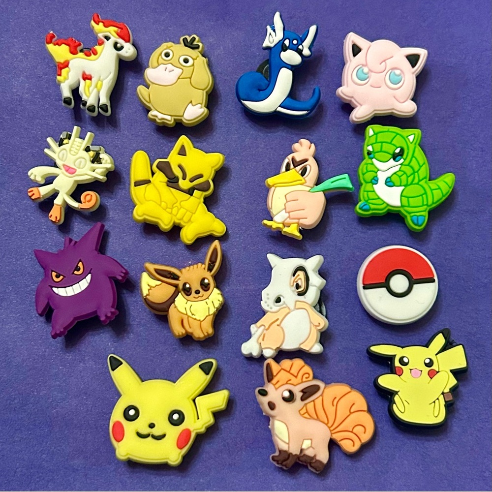 Pokemon Croc Charms